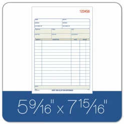 TOPS Sales Order Book, Two-Part Carbonless, 7.94 x 5.56, 50 Forms Total