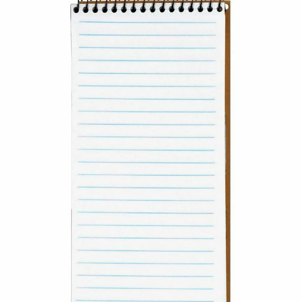TOPS Second Nature 100% Recycled Reporter's Notebook, 4" x 8", 1 Subject, Gregg Ruled, 70 Sheets, White