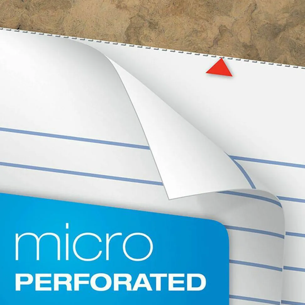 TOPS Second Nature 100% Recycled Writing Pads, 8 1/2" x 11 3/4", Legal Ruled, 50 Sheets, White, Pack Of 12 Pads