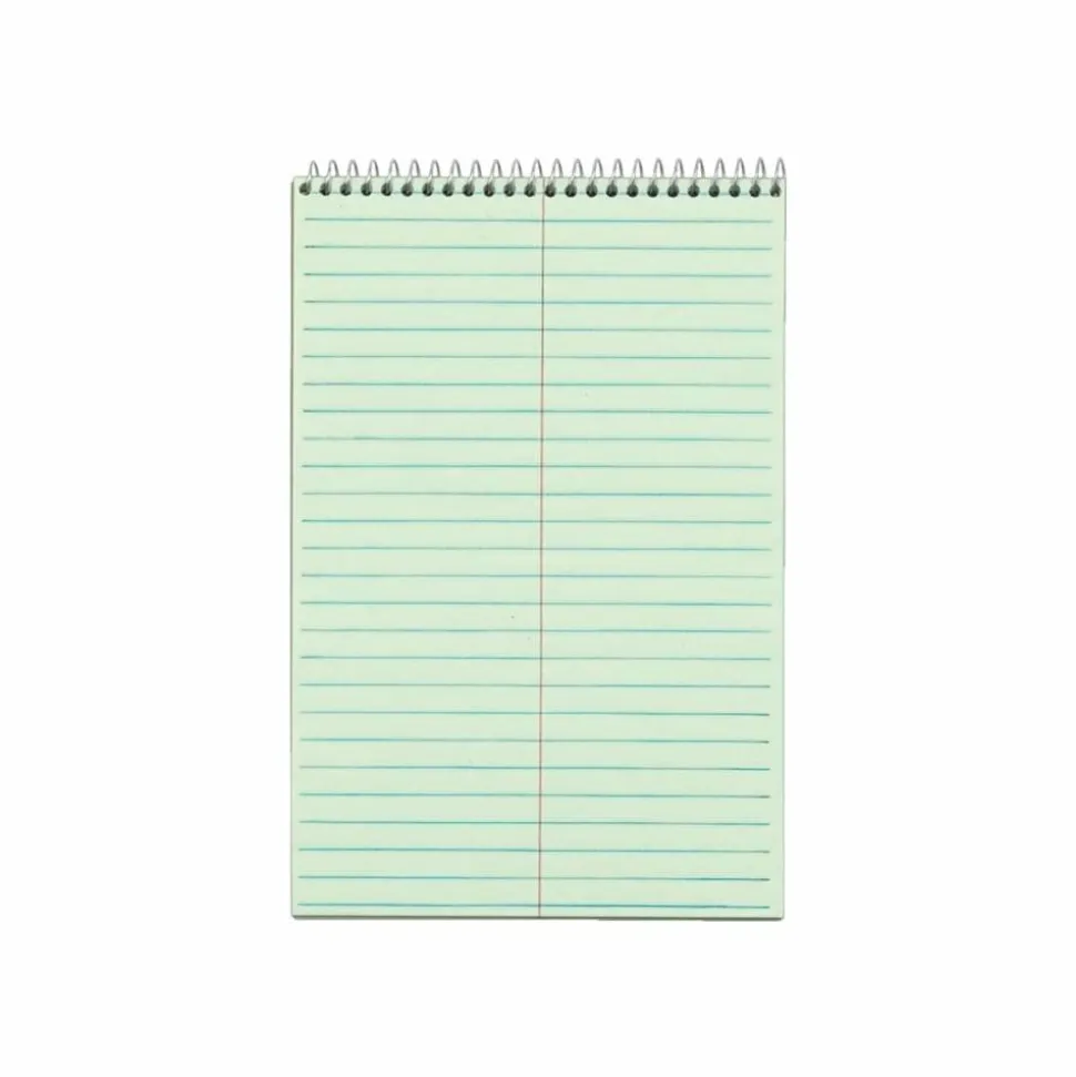 TOPS Steno Books, 6" x 9", Gregg Ruled, 80 Sheets, Green, Pack Of 12