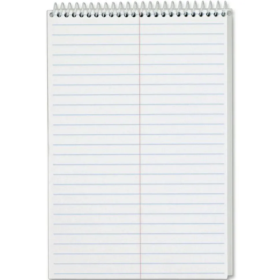TOPS Steno Books, 6" x 9", Gregg Ruled, 80 Sheets, White, Pack Of 4
