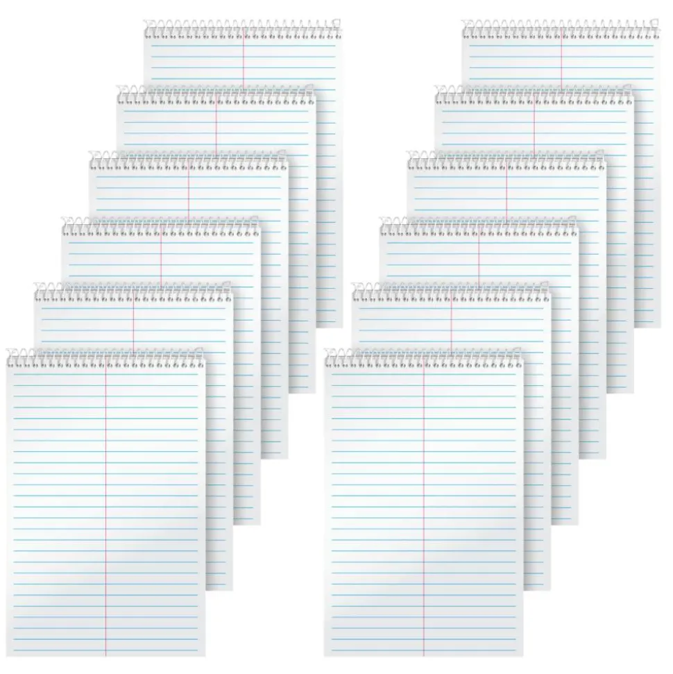 TOPS Steno Books, 6" x 9", Gregg Ruled, 80 Sheets, Pack Of 12 Steno Books