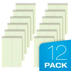 TOPS Steno Book, 6" x 9", Gregg Ruled, 80 Sheets, Green