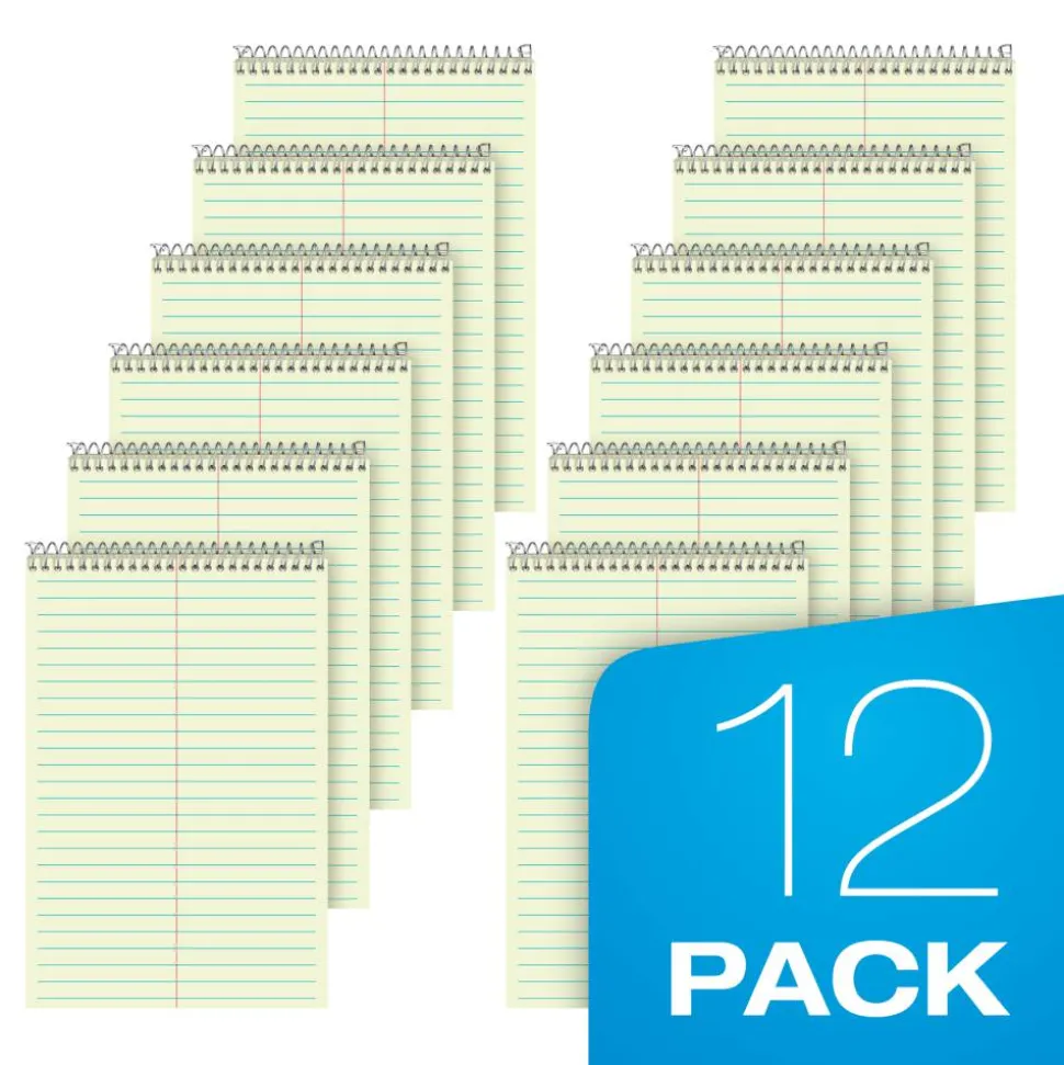 TOPS Steno Book, 6" x 9", Gregg Ruled, 80 Sheets, Green