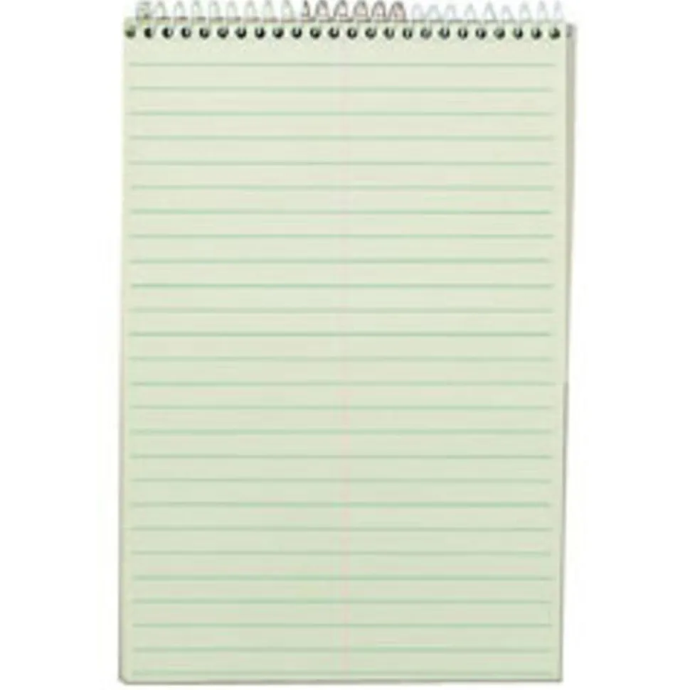 TOPS Steno Book, 6" x 9", Gregg Ruled, 80 Sheets, Green