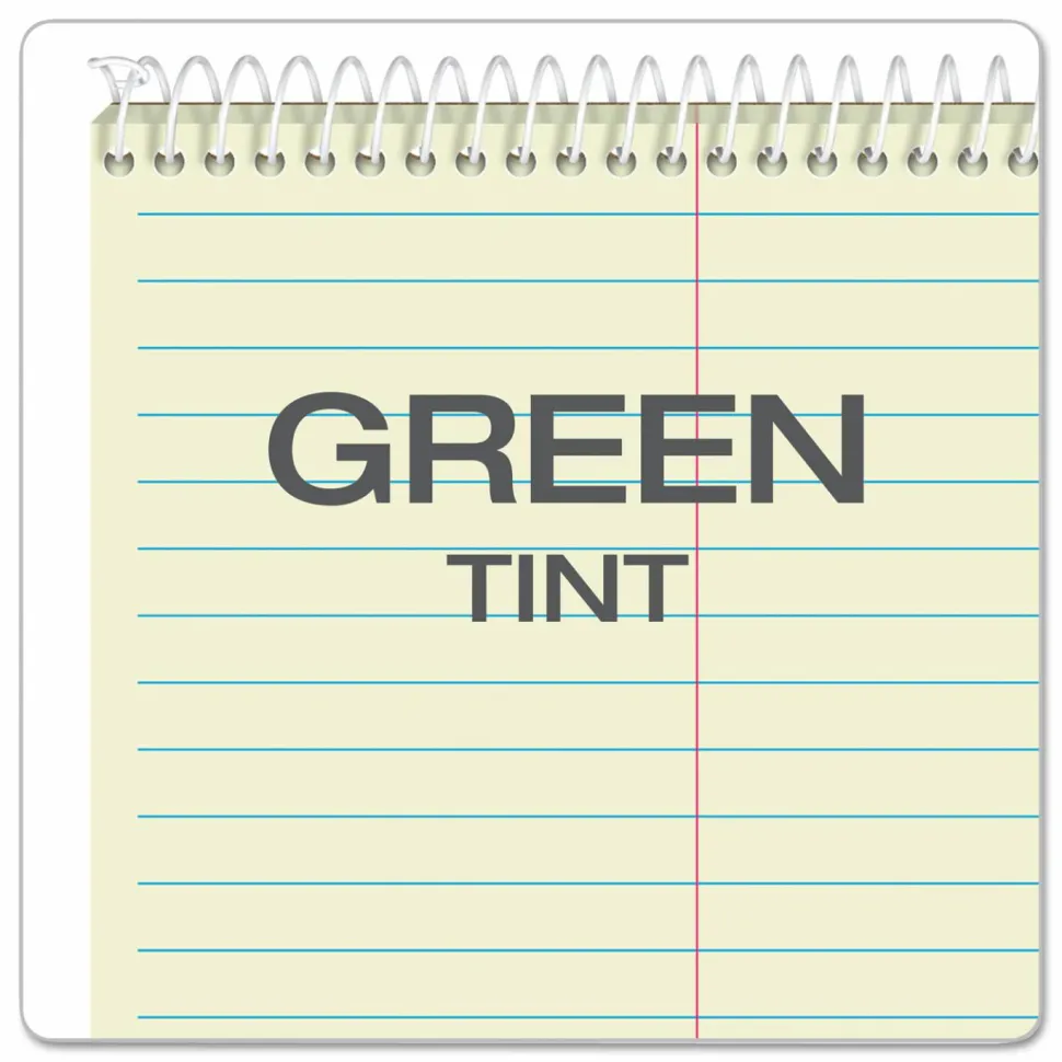 TOPS Steno Book, 6" x 9", Gregg Ruled, 80 Sheets, Green