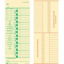 TOPS Time Cards (Replaces Original Card 10-800762), Numbered Days, 2-Sided, 9