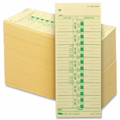 TOPS Time Cards (Replaces Original Card 10-800292), Numbered Days, 1-Sided, 9
