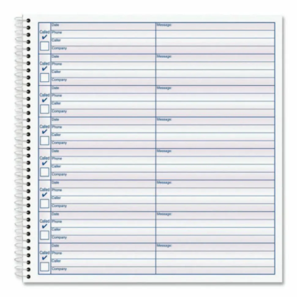 TOPS Voice Message Log Book