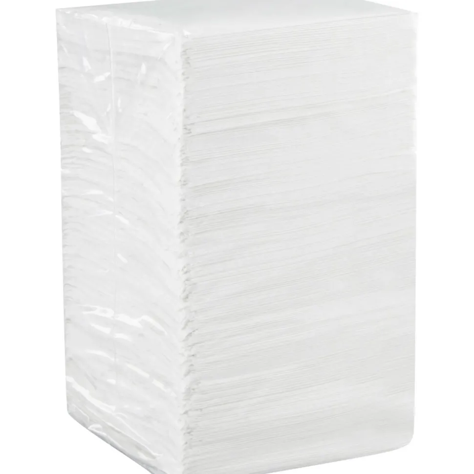 Tork Beverage Napkins, 9 3/8" x 9 3/8", 100% Recycled, White, Pack Of 500