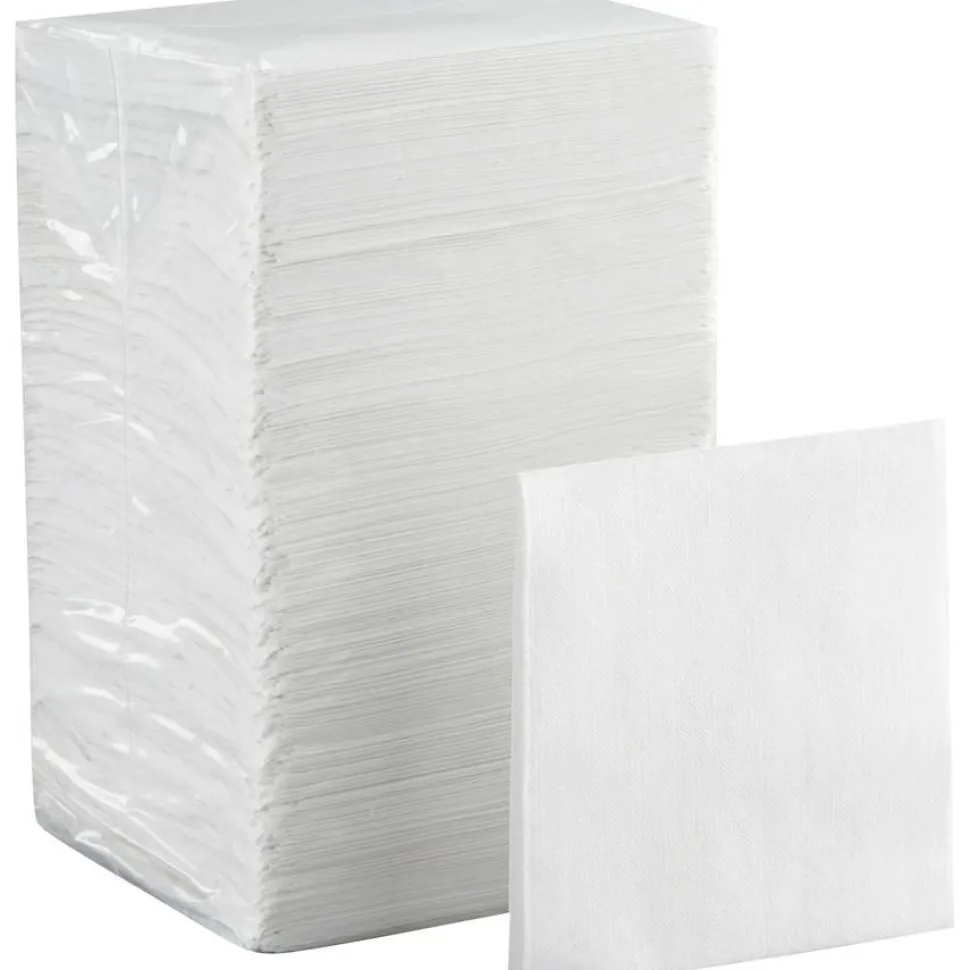 Tork Beverage Napkins, 9 3/8" x 9 3/8", 100% Recycled, White, Pack Of 500