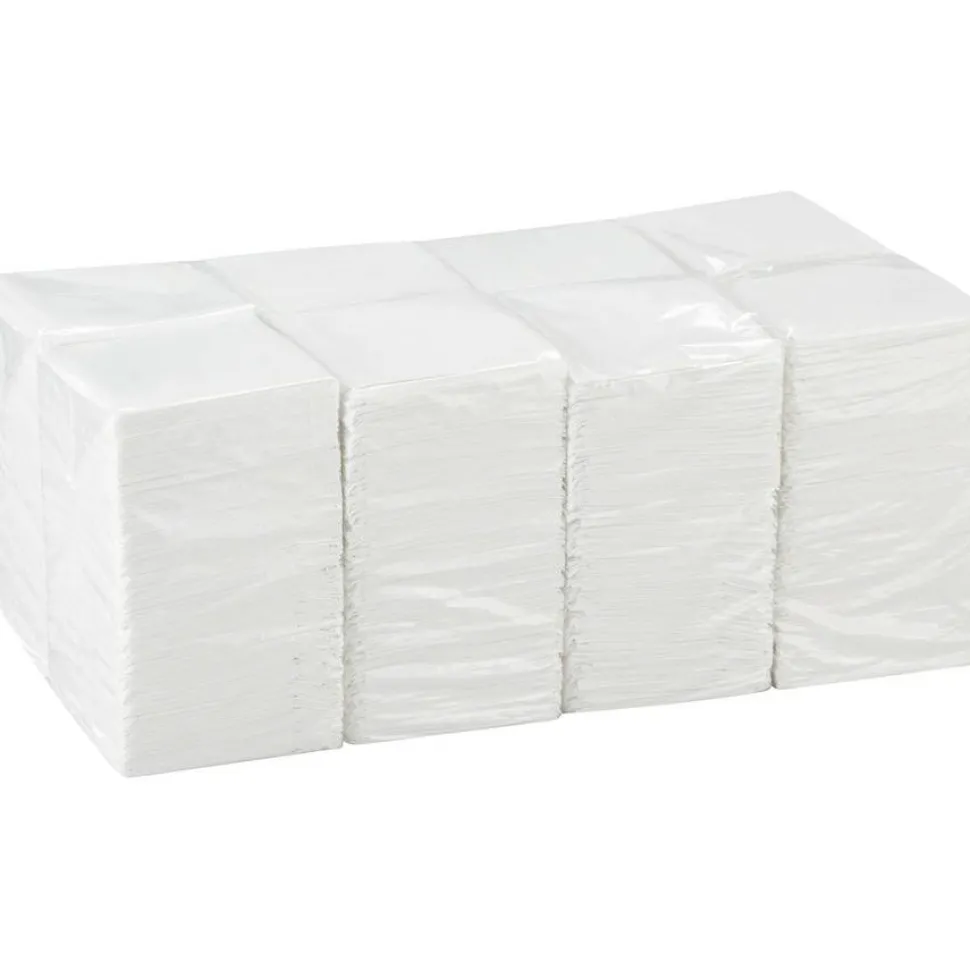 Tork Beverage Napkins, 9 3/8" x 9 3/8", 100% Recycled, White, Pack Of 500