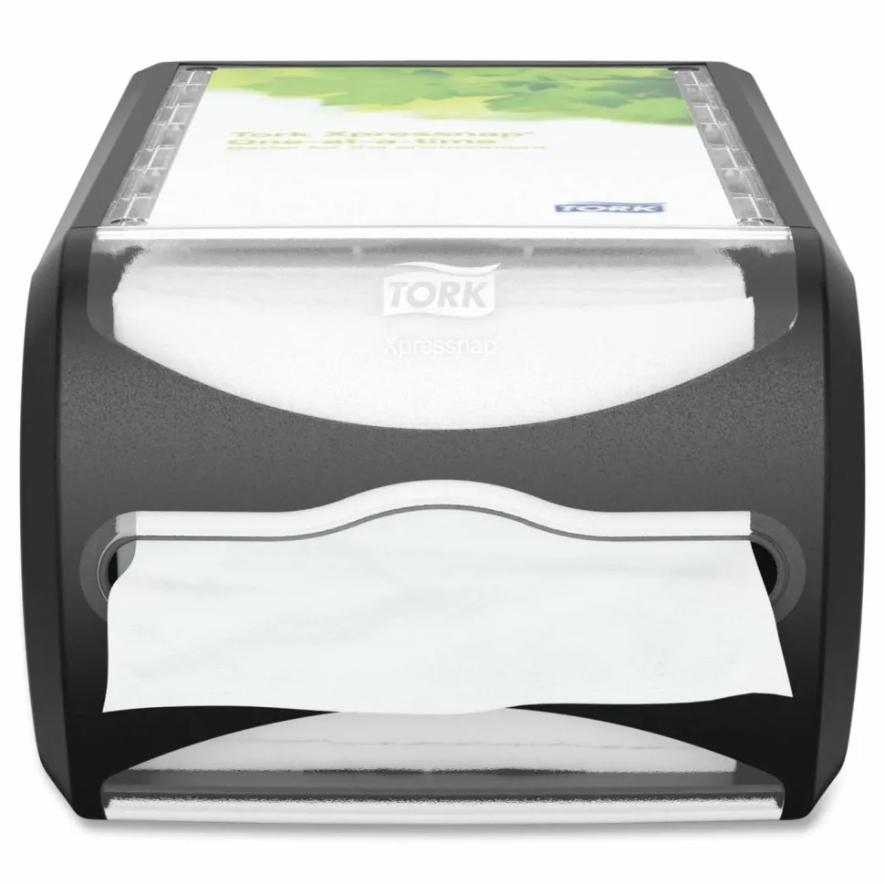 Tork Xpressnap Counter Napkin Dispenser, 7.5 x 12.1 x 5.7, Black