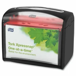 Tork Xpressnap Tabletop Napkin Dispenser, 7.9 x 5.6 x 7.9, Black