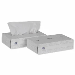 Tork Advanced Facial Tissue, Flat Box, 2-Ply, White, 100 Sheets/Box, 30 Boxes/Carton