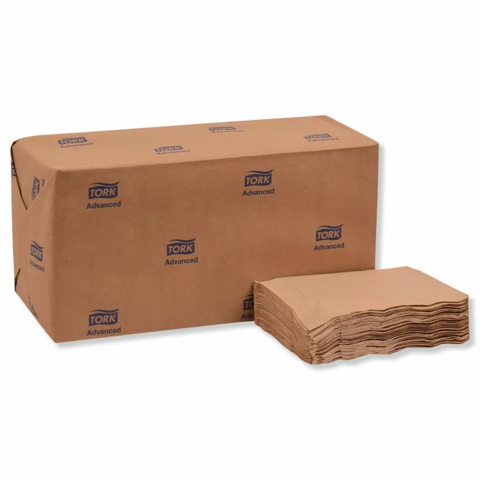 Tork Advanced Masterfold Dispenser Napkin, 1-Ply, 12 x 17, Natural, 500/Pack, 12 Packs/Carton