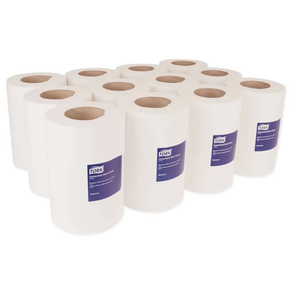 Tork Advanced Soft Mini Centerfeed Hand Towel, 2-Ply, 8.3 x 11.8, 266/Roll, 12 Rolls/Carton