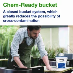 Tork Chem-Ready Buckets, 8.5 x 7 x 7, White, 5/Carton