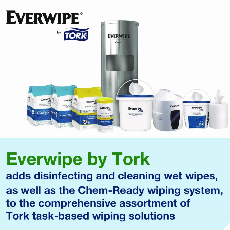 Tork Chem-Ready Buckets, 8.5 x 7 x 7, White, 5/Carton