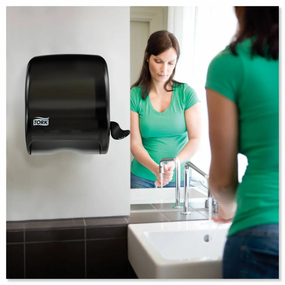 Tork Compact Hand Towel Roll Dispenser, 12.49 x 8.6 x 12.82, Smoke