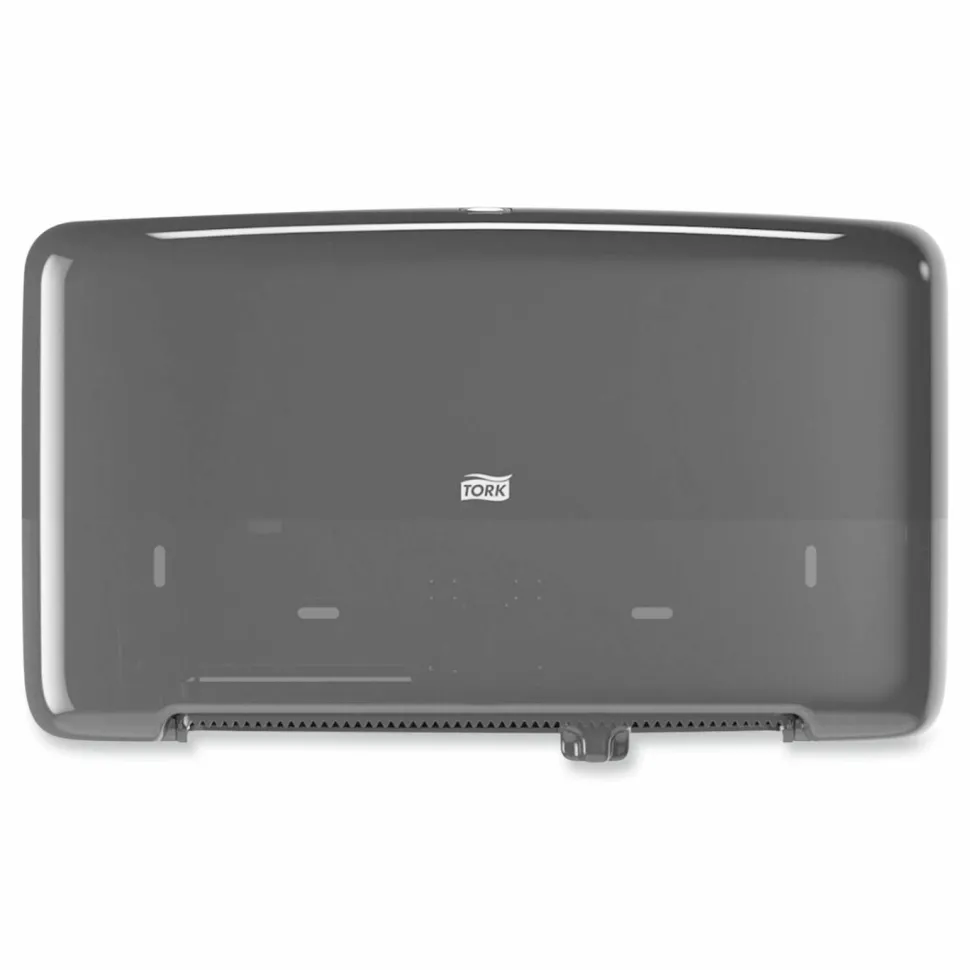 Tork Elevation Bath Tissue Mini-Jumbo Roll Twin Dispenser, 17 x 5.69 x 10.13, Black