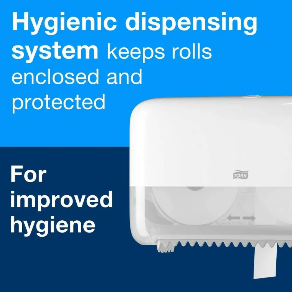 Tork Elevation Coreless High Capacity Bath Tissue Dispenser,14.17 x 5.08 x 8.23,White