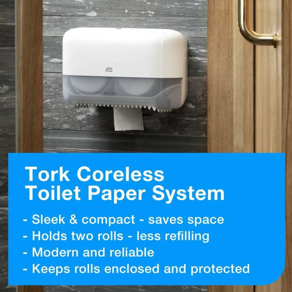 Tork Elevation Coreless High Capacity Bath Tissue Dispenser,14.17 x 5.08 x 8.23,White