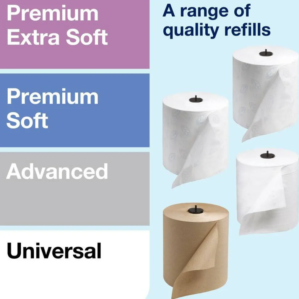 Tork Elevation Matic Hand Towel Roll Dispenser, 13.2 x 8.1 x 14.65, Black