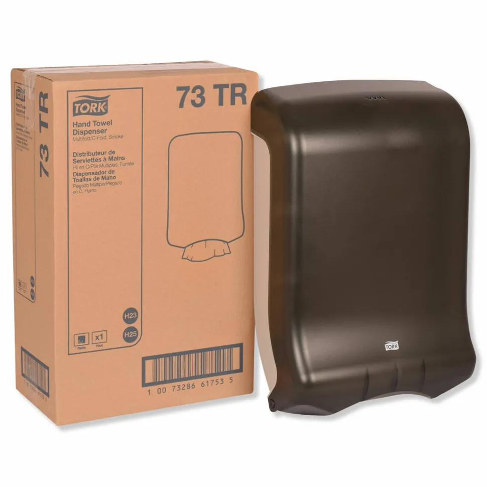 Tork Folded Towel Dispenser, 11.75 x 6.25 x 18, Smoke