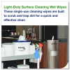 Tork Light-Duty Surface Cleaning Wet Wipe, 1-Ply, 8 x 6, Unscented, White, 2,500 Sheets/Roll, 2 Rolls/Carton