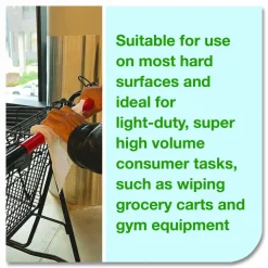 Tork Light-Duty Surface Cleaning Wet Wipe, 1-Ply, 8 x 6, Unscented, White, 2,500 Sheets/Roll, 2 Rolls/Carton