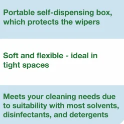 Tork Low-Lint Cleaning Cloths, 1-Ply, 15 x 15, Blue, 240 Sheets, 4 Boxes/Carton