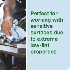 Tork Low-Lint Cleaning Cloths, 1-Ply, 15 x 15, Blue, 240 Sheets, 4 Boxes/Carton