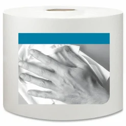 Tork Paper Wiper Plus, 9.8 x 15.2, White, 300/Roll, 2 Rolls/Carton
