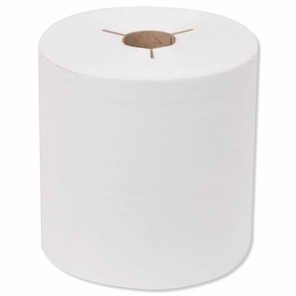 Tork Premium Hand Towel Roll, Notched, 1-Ply, 8" x 600 ft, White, 720 Sheets/Roll, 6 Rolls/Carton