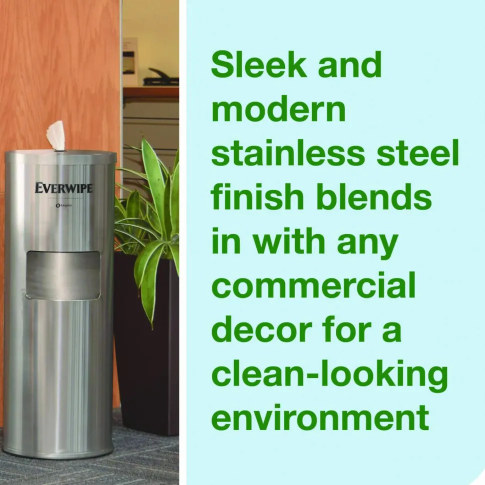 Tork Stainless Steel Wet Wipe Stand, 15 x 15 x 37.25, Stainless Steel