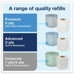 Tork Twin Standard Roll Bath Tissue Dispenser,12.75 x 5.57 x 8.25, Smoke