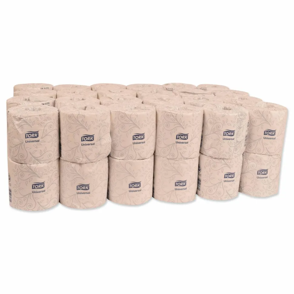 Tork Universal Bath Tissue, Septic Safe, 2-Ply, White, 500 Sheets/Roll, 48 Rolls/Carton