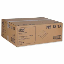 Tork Universal Dinner Napkins, 1-Ply, 15 x 17, 1/8 Fold, White, 3000/Carton