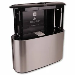 Tork Xpress Countertop Towel Dispenser, 12.68 x 4.56 x 7.92, Stainless Steel/Black