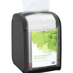 Tork Xpressnap Fit Napkin Dispenser, Tabletop, 4.4 x 5.6 x 6.7, Black