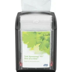 Tork Xpressnap Fit Napkin Dispenser, Tabletop, 4.4 x 5.6 x 6.7, Black