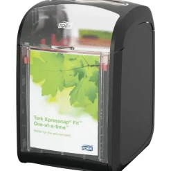 Tork Xpressnap Fit Napkin Dispenser, Tabletop, 4.4 x 5.6 x 6.7, Black