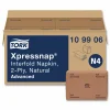 Tork Xpressnap Interfold Dispenser Napkins, 2-Ply, 6.5 x 8.5, Natural, 500/Pack, 12 Packs/Carton