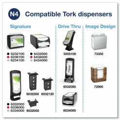 Tork Xpressnap Interfold Dispenser Napkins, 2-Ply, 6.5 x 8.5, Natural, 500/Pack, 12 Packs/Carton