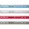 Transparent Plastic Ruler For Binders, 12", Assorted Colors (No Color Choice)