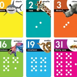 Trend Animals Count 0-31 Learning Set with Numbered Counting Cards