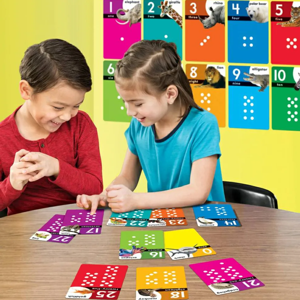 Trend Animals Count 0-31 Learning Set with Numbered Counting Cards