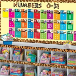 Trend Animals Count 0-31 Learning Set with Numbered Counting Cards