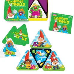 Trend Gnomes vs Trolls Three Corner Card Game